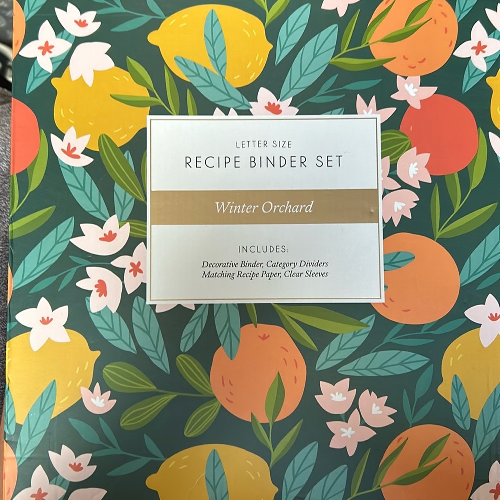 Brand new! Recipe binder set by Jot & Mark.